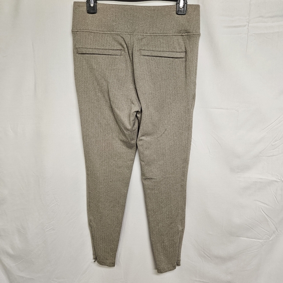 Athleta Delaney Herringbone Tight Womens Medium Elevated Zip Ankles Ret 119$ - Picture 2 of 11